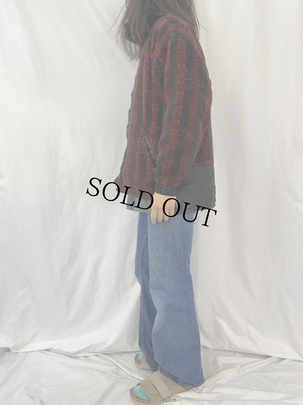 画像7: BADBONES ナイロン×ボアフリース リバーシブルジップジャケット  (7)