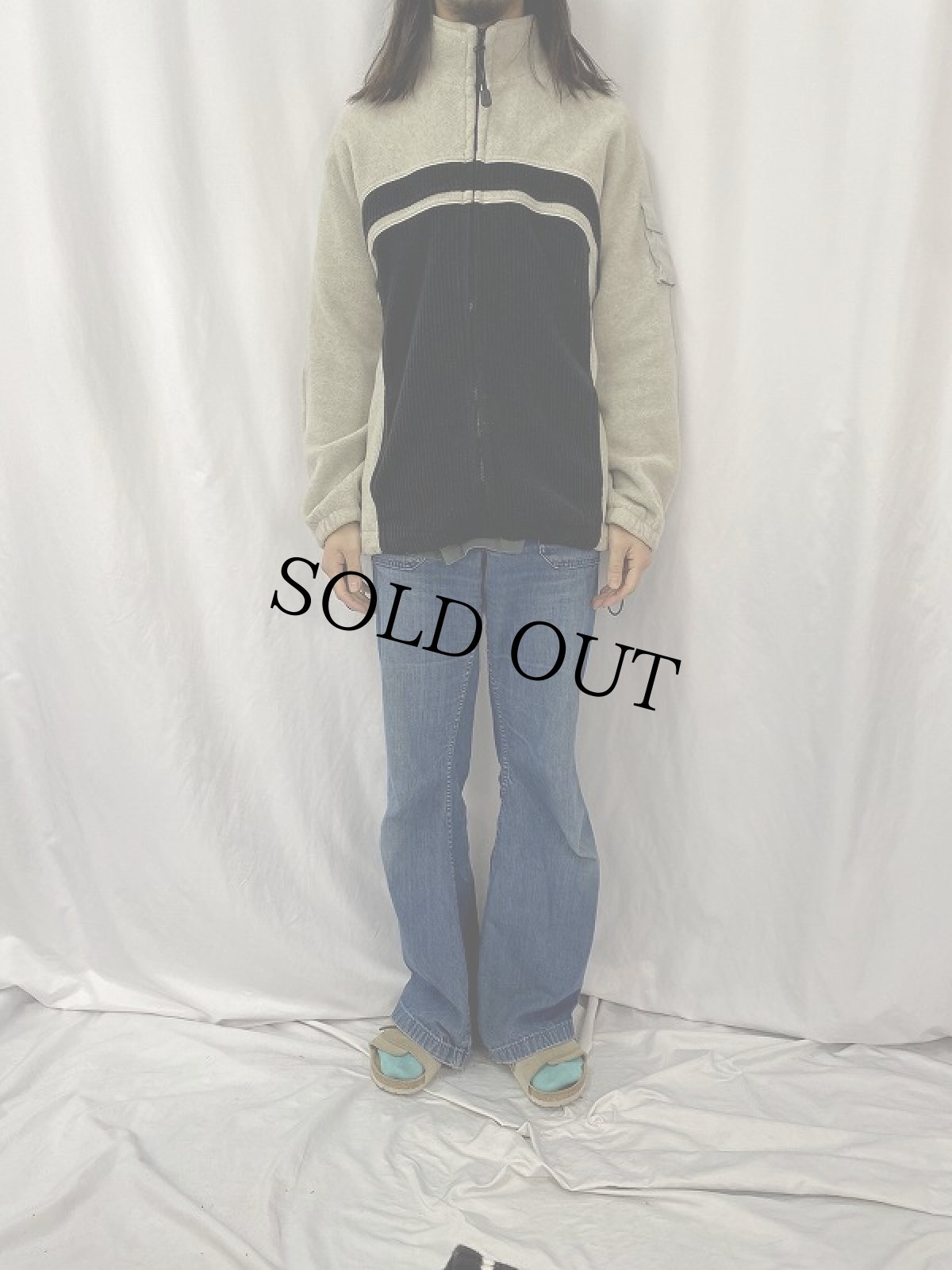 画像2: 太畝フリース ジップジャケット S  (2)