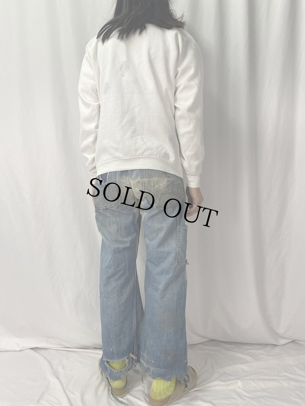 画像4: 90's Edward Gorey "MYSTERY!" USA製 イラストプリントスウェット XL (4)