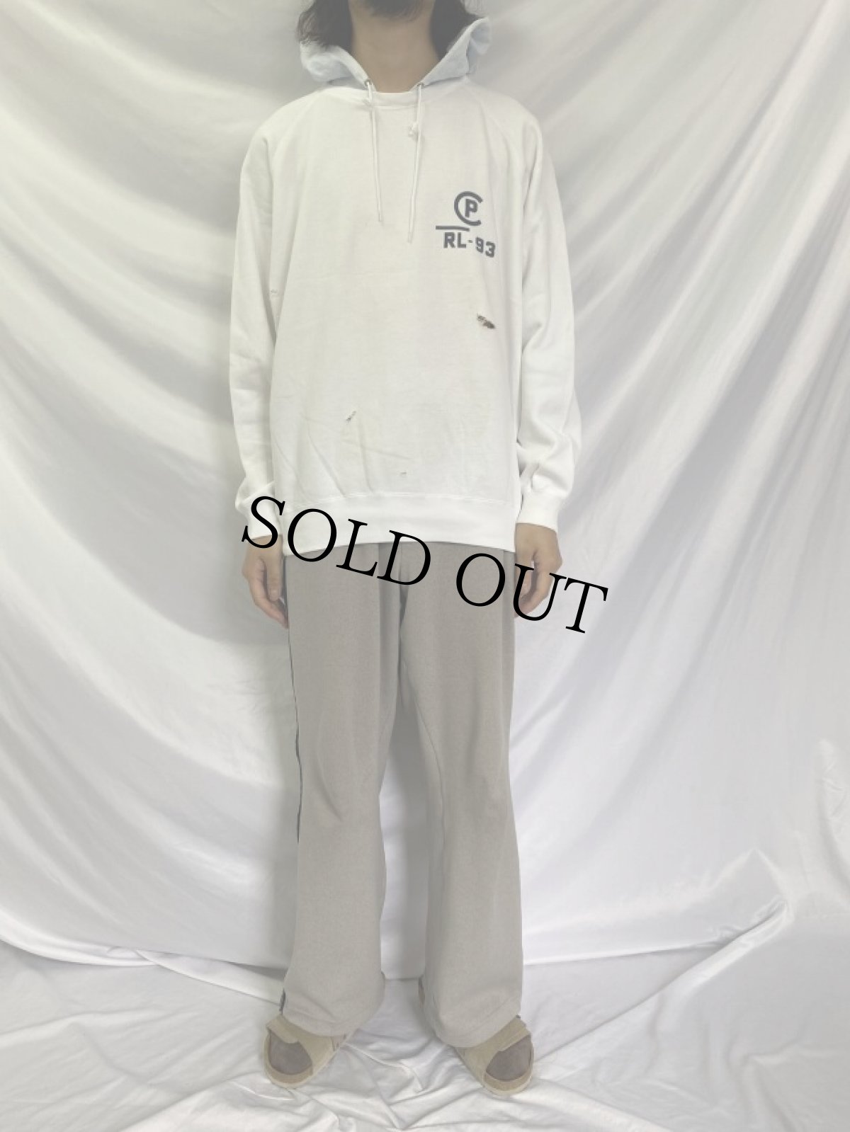 画像2: 90's POLO Ralph Lauren "RL-93" レイヤードデザインスウェット S (2)