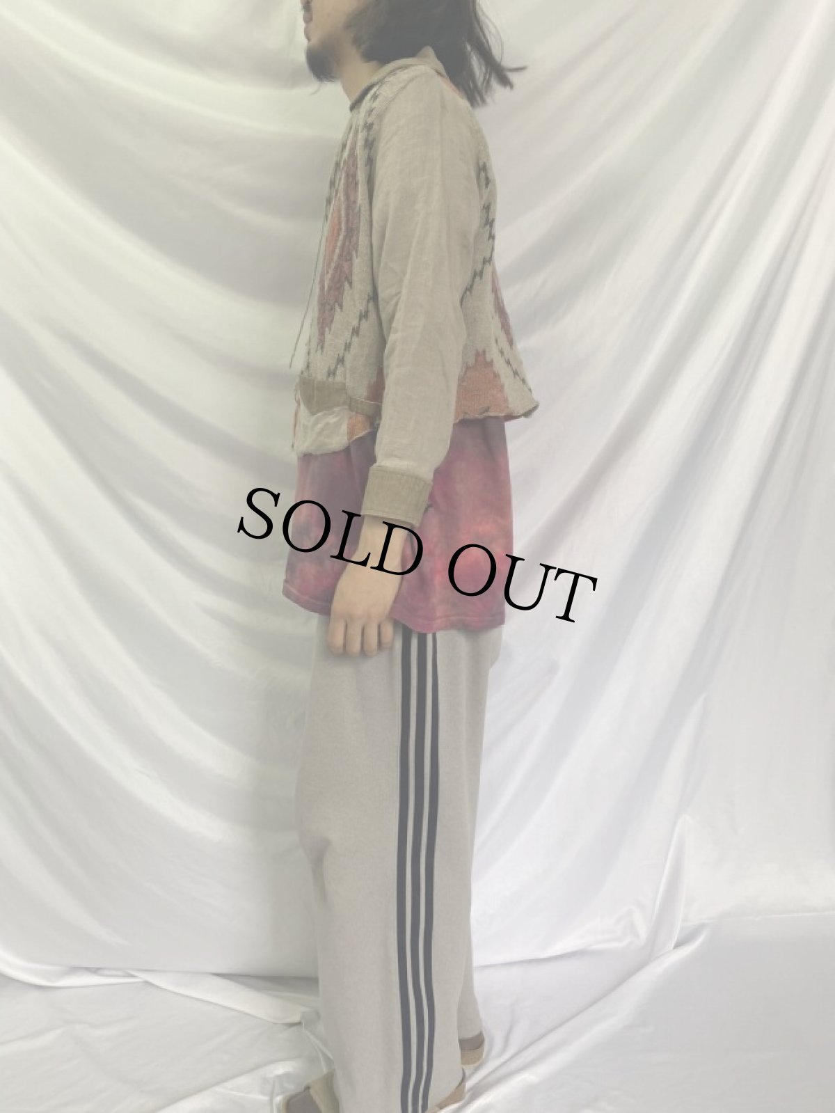 画像3: KAPITAL ネイティブ柄 リネンニットカーディガン (3)