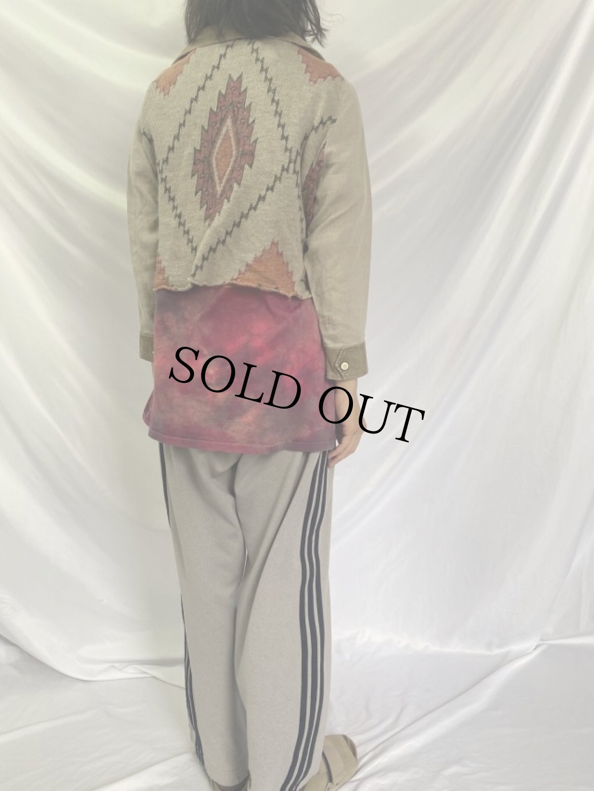 画像4: KAPITAL ネイティブ柄 リネンニットカーディガン (4)