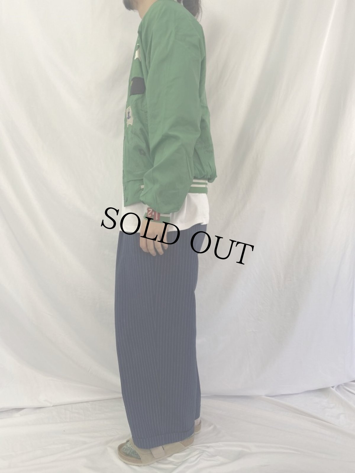 画像4: 70〜80's HARTWELL USA製 パッチ＆ハンドペイント スタジャン MEDIUM (4)