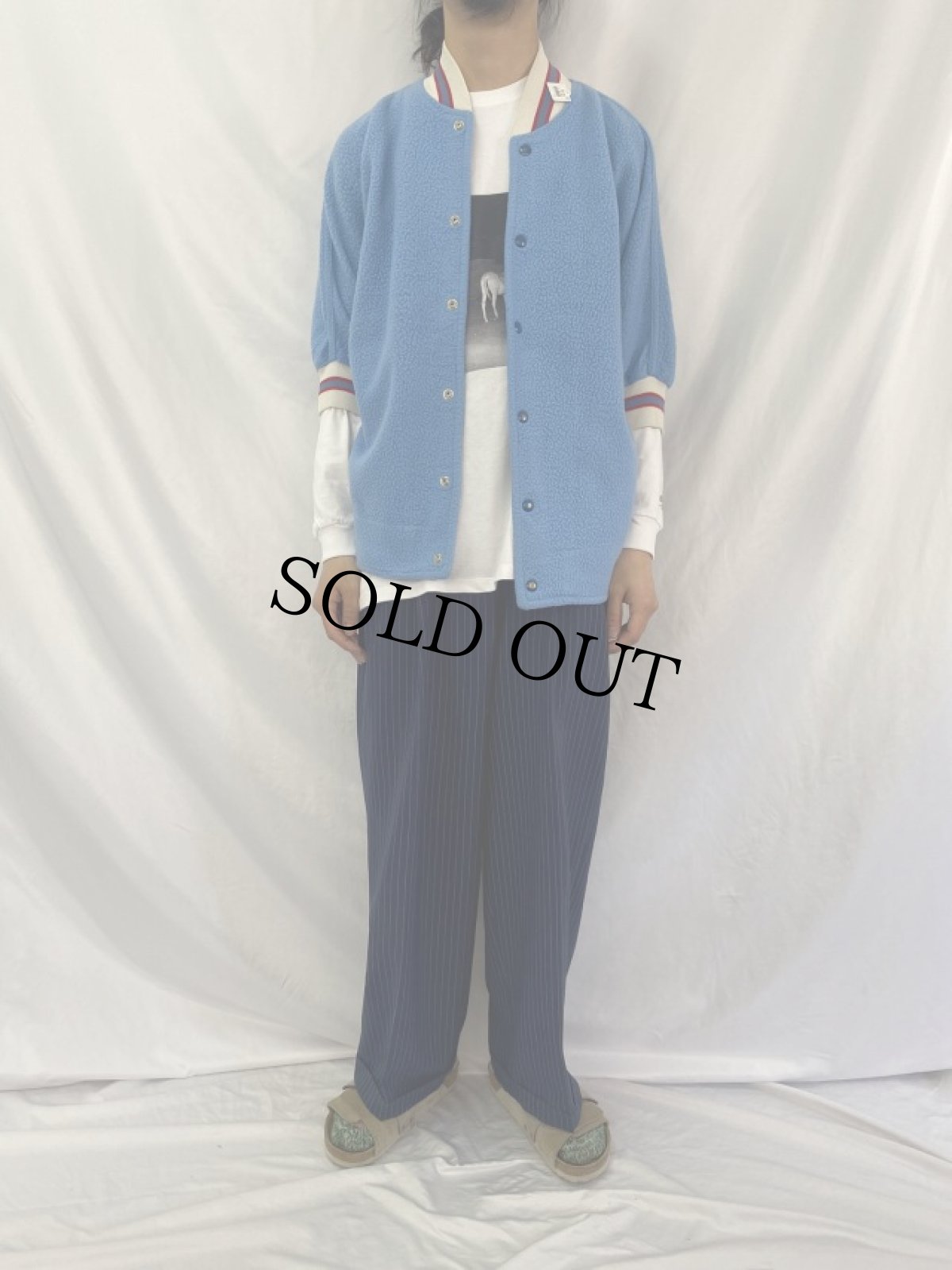 画像3: 60's Wilson USA製 "STERLING" 半袖スタジャン 40 (3)