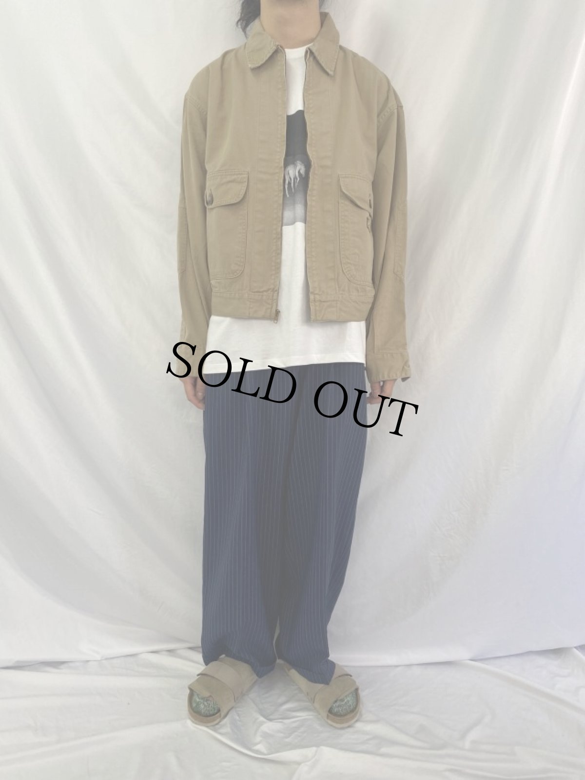 画像2: Dickies コットンワークジャケット L (2)