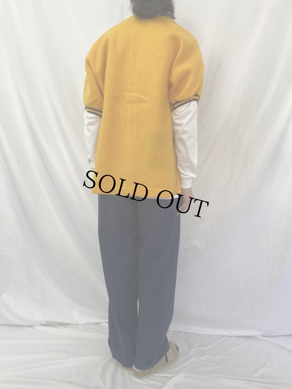 画像4: 60's Champion PRODUCTSタグ 半袖スタジャン L (4)