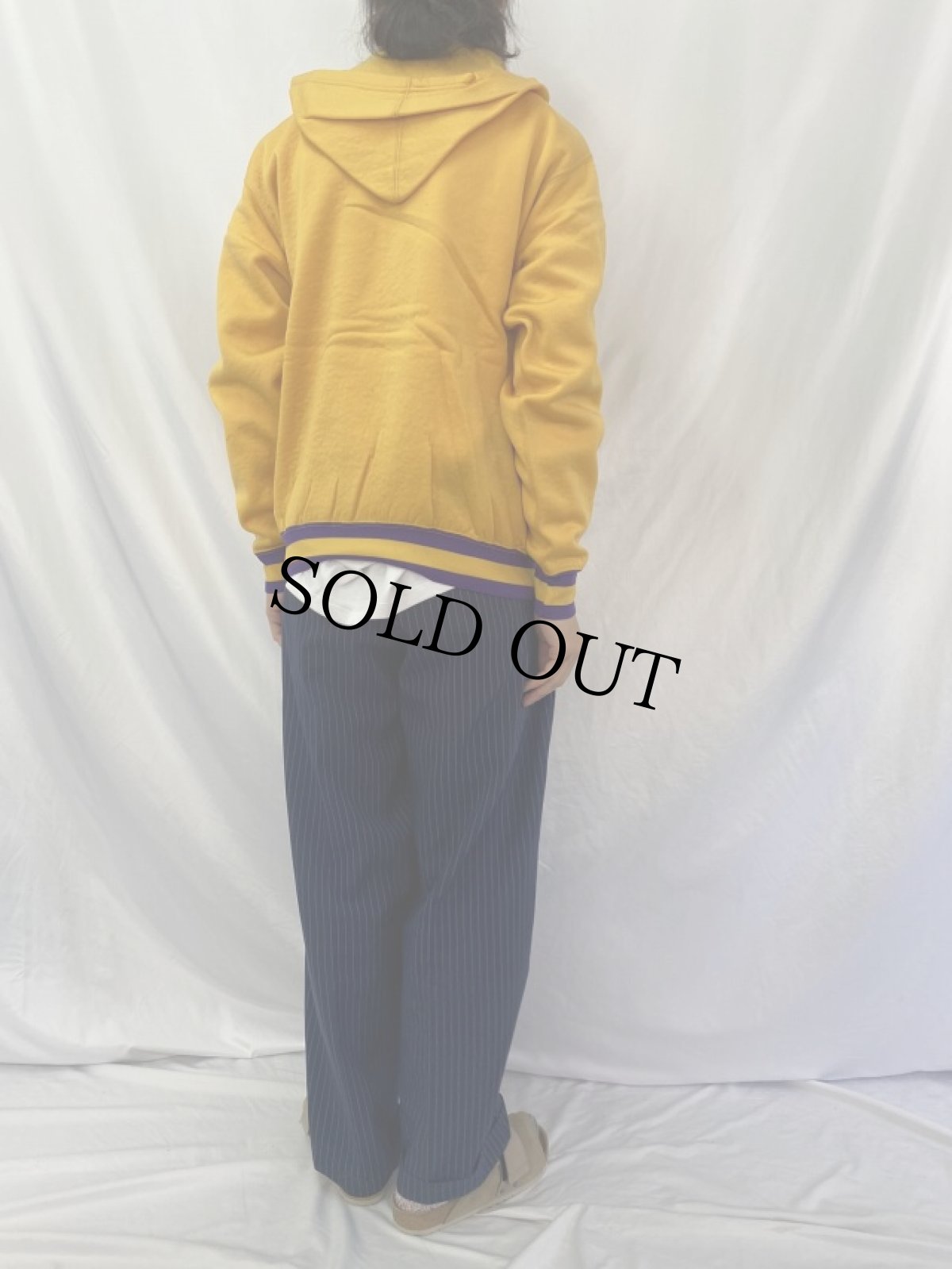 画像4: 60's Champion PRODUCTSタグ USA製 ナイロンハーフジップフーディ L (4)