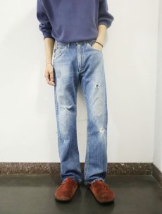 画像1: 60〜70's Lee 101Z USA製 サイド黒 デニムパンツ W32 (1)
