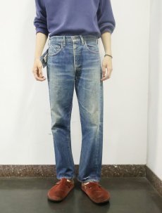 画像2: 60's LEVI'S 505-0217 BIGE F-TYPE デニムパンツ 大文字表記 W32 (2)