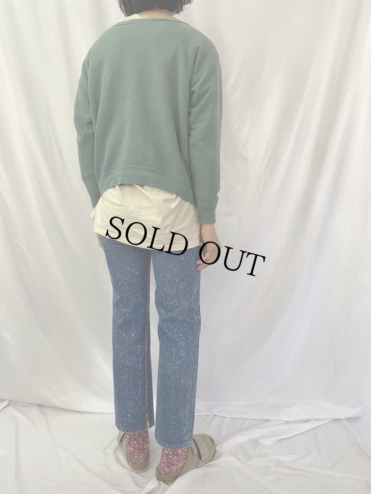 画像4: 70's Helthknit USA製 ラグラン 無地スウェット M (4)