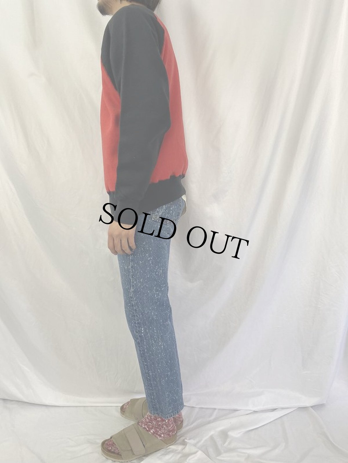 画像3: 80's AE CUSTOM CLASSICS USA製 前V ラグランスウェット MEDIUM (3)