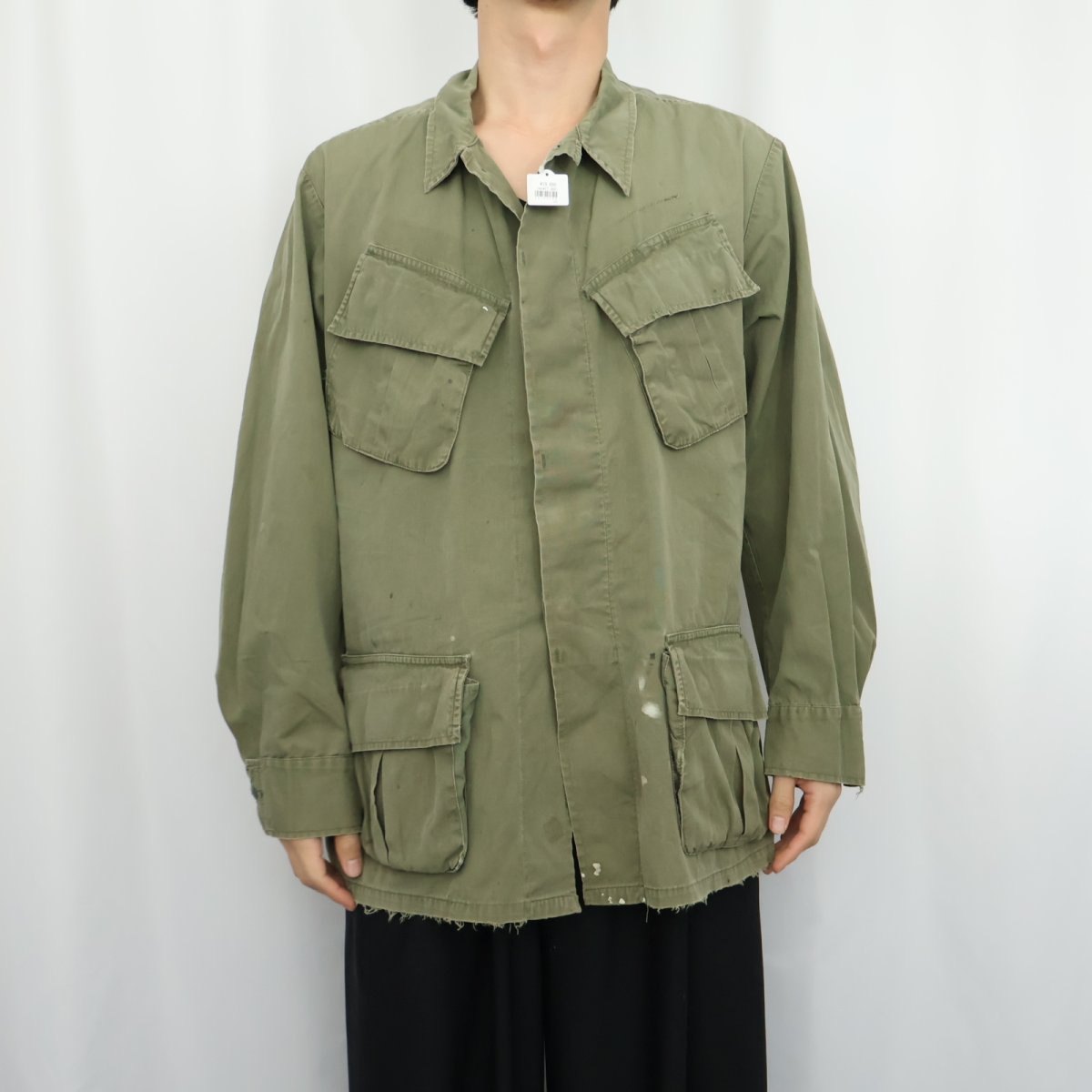 画像2: 60's U.S.ARMY "ノンリップ" ジャングルファティーグジャケット 5th  (2)