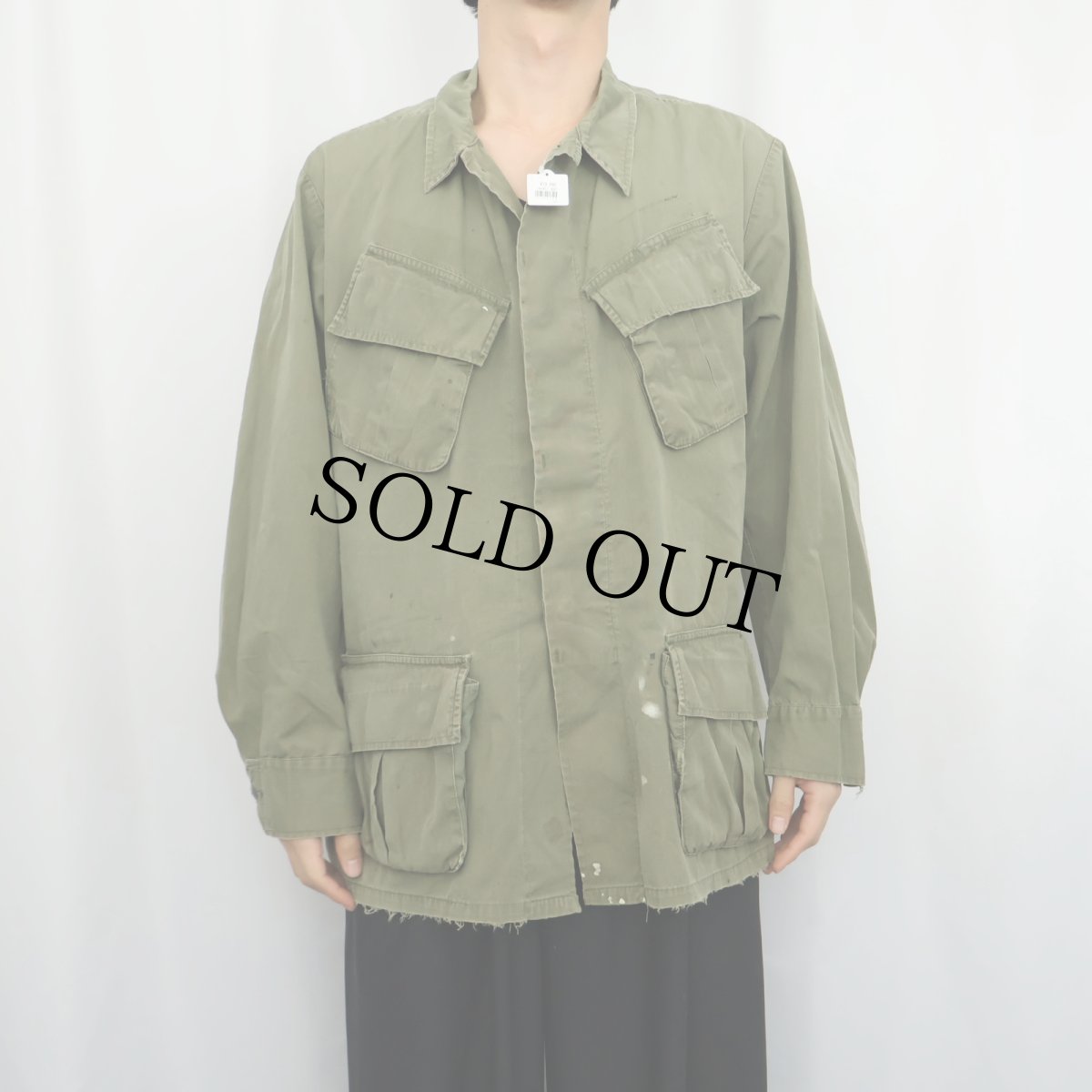 画像2: 60's U.S.ARMY "ノンリップ" ジャングルファティーグジャケット 5th  (2)