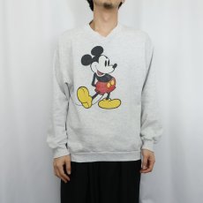 画像2: 80's Disney USA製 MICKEY MOUSE キャラクタープリントスウェット XL (2)
