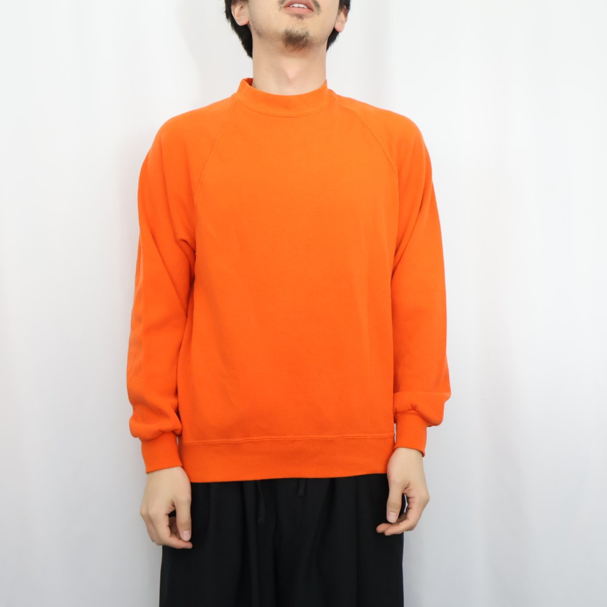 画像2: 80's JERZEES USA製 無地ラグランスウェット L (2)