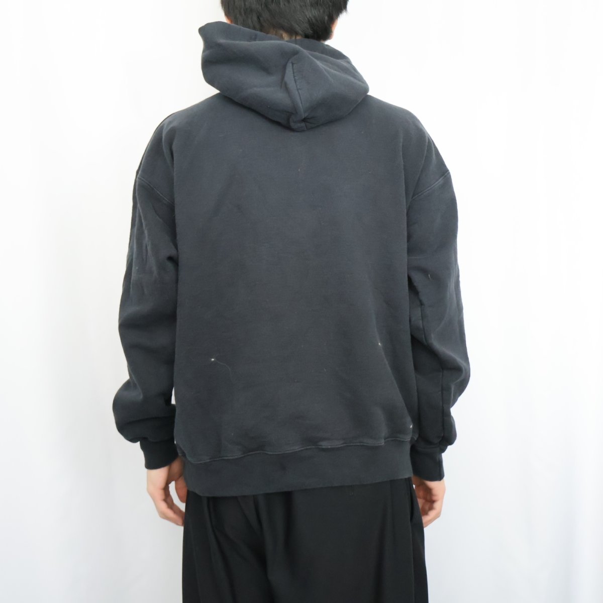 画像3: THRASHER ロゴプリントスウェットフーディー BLACK M (3)