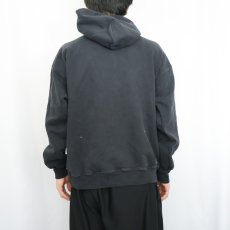 画像3: THRASHER ロゴプリントスウェットフーディー BLACK M (3)