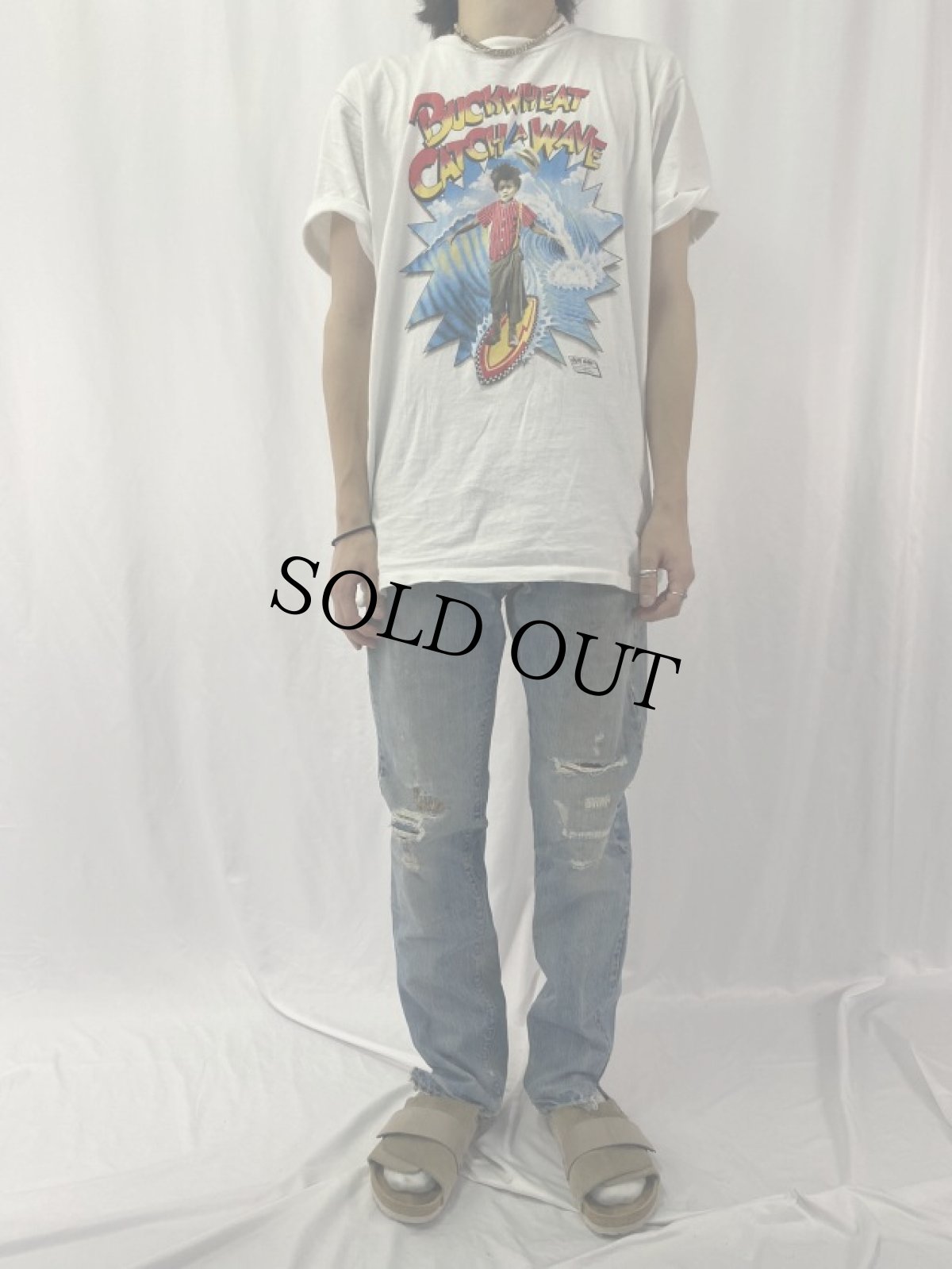 画像2: 70's Levi's 505 66single デニムパンツ W33 (2)