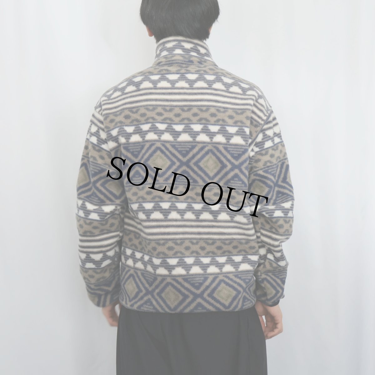 画像3: 90's Patagonia 総柄 リメイク フリースジャケット S (3)