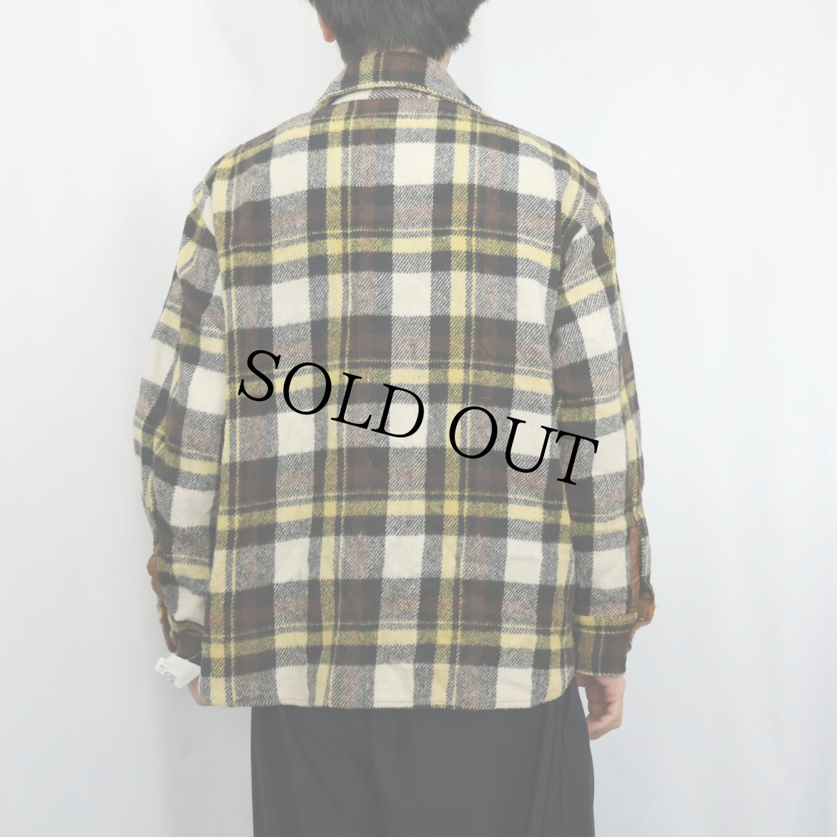 画像3: 70〜80's CPO KOREA製 チェック柄 CPOシャツジャケット L (3)