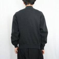 画像3: 90's RUSSELL ATHLETIC 無地 フルジップスウェット BLACK M (3)