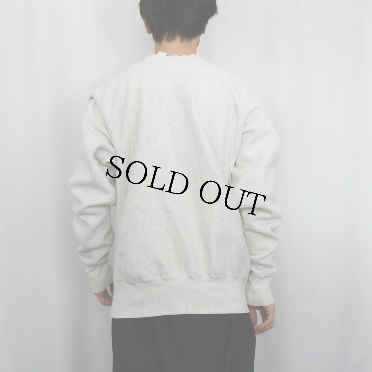 画像3: 90's USA製 REVERSE WEAVE TYPE "NAVY" プリントスウェット L (3)