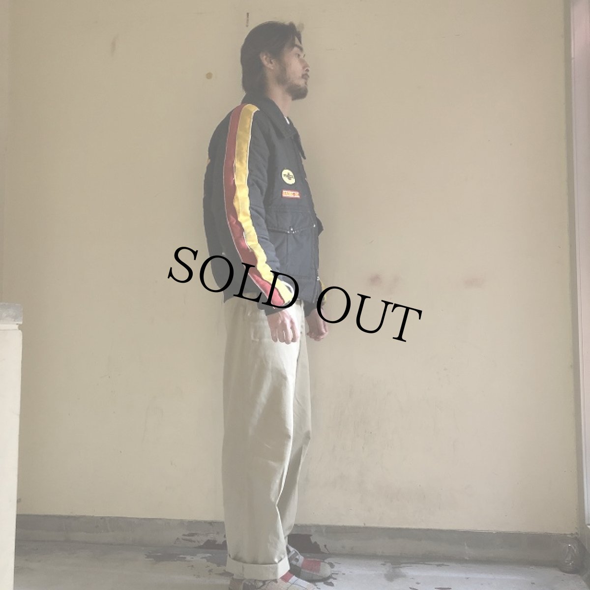 画像4: 70〜80's Swingster ワッペン付き 中綿ワークジャケット L (4)