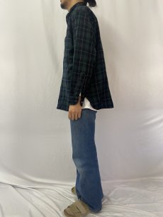 画像3: 80's PENDLETON "SIR PENDLETON" チェック柄 ボタンダウンウールシャツ L (3)