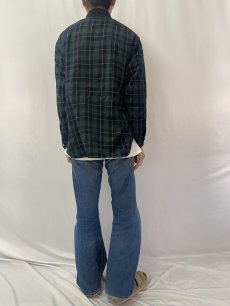 画像4: 80's PENDLETON "SIR PENDLETON" チェック柄 ボタンダウンウールシャツ L (4)