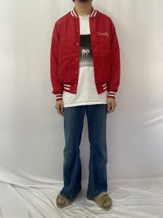 画像2: 〜80's King Louie PRO FIT USA製 チェーン刺繍 スタジャン M (2)