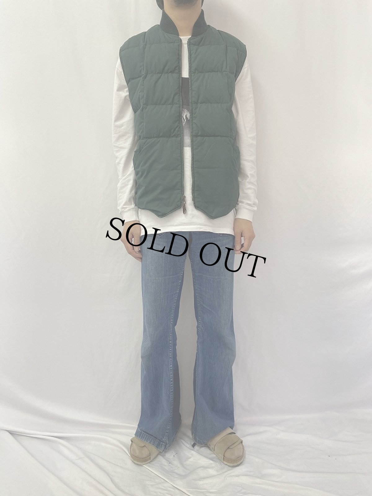 画像2: 80〜90's Eddie Bauer キルティングダウンベスト M (2)