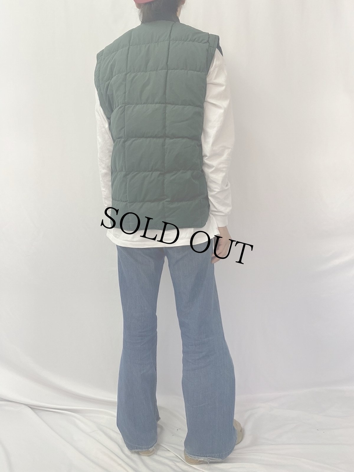 画像4: 80〜90's Eddie Bauer キルティングダウンベスト M (4)