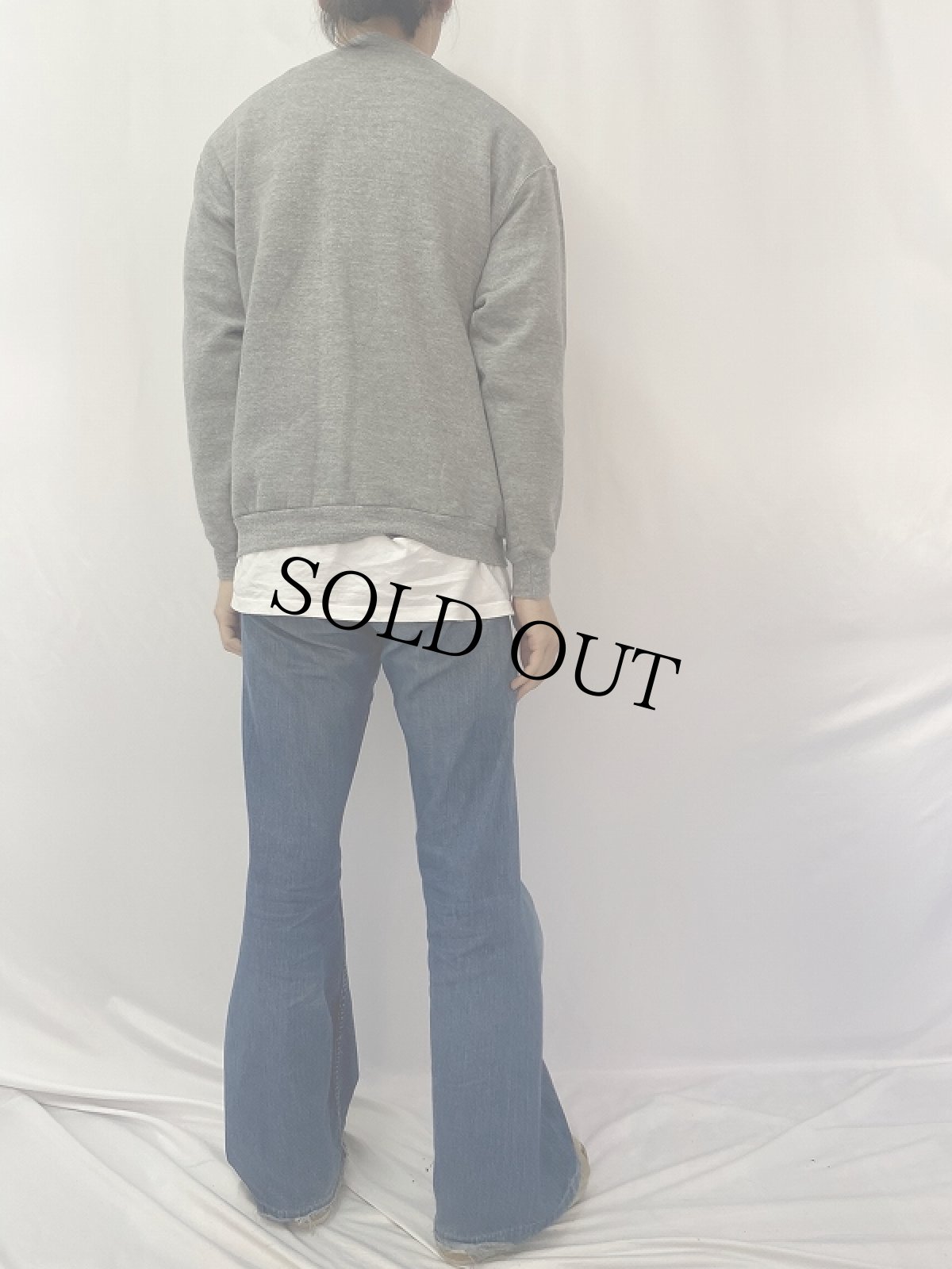 画像4: 90's RUSSEL ATHELETIC USA製 "NICHOLLS" ウィングフットプリントスウェット L (4)