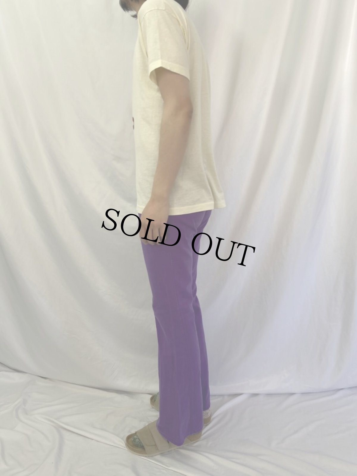 画像3: 70's〜 カラーフレアパンツ W31 (3)