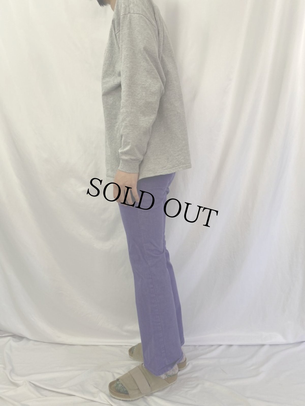 画像3: 80's Wrangler USA製 カラーフレアデニムパンツ W28 (3)