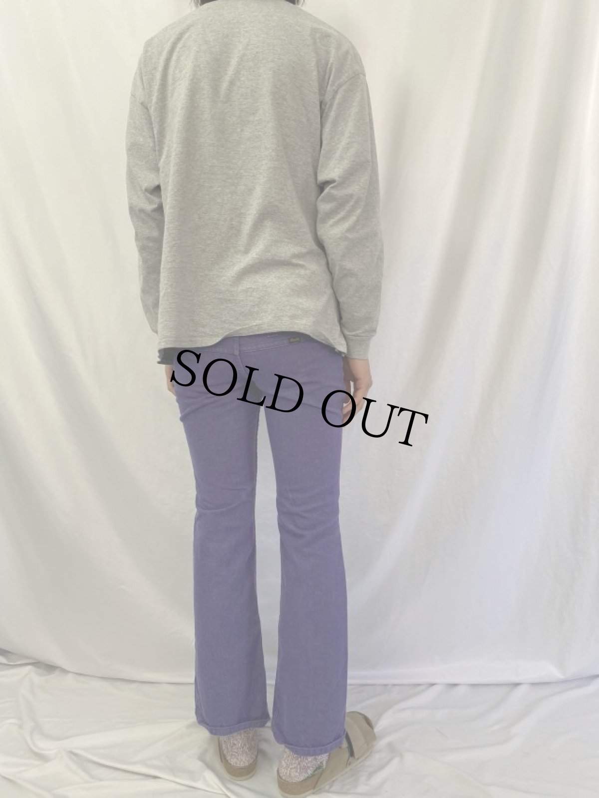 画像4: 80's Wrangler USA製 カラーフレアデニムパンツ W28 (4)