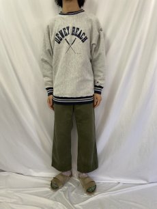 画像2: 90's Champion REVERSE WEAVE USA製 ボーダーリブ "DEWEY BEACH" XL (2)