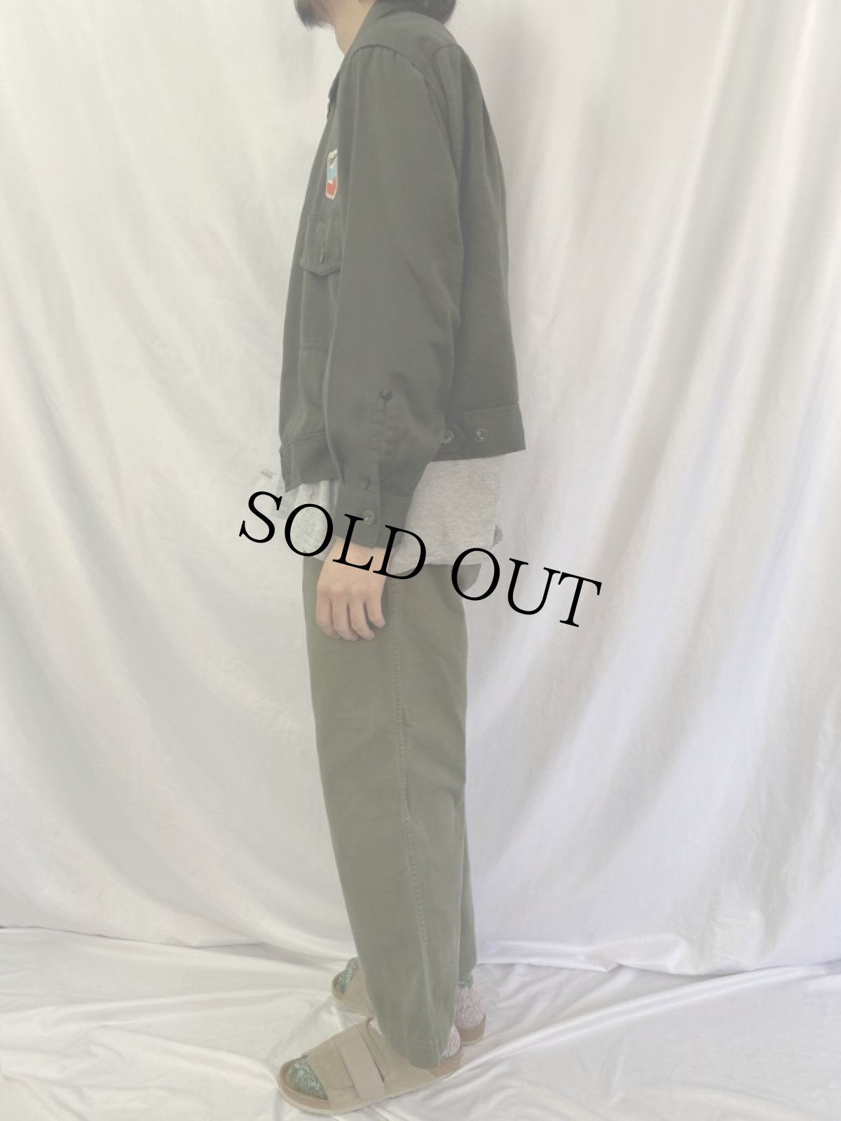 画像3: 60's BOSS "Standard" パッチ付き ワークジャケット M (3)