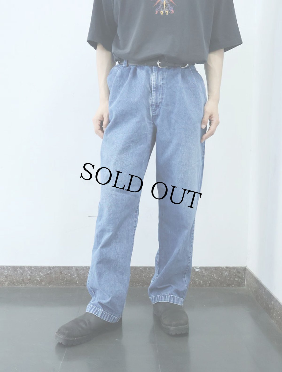 画像1: 2000's DOCKERS 2タックデニムパンツ W35 (1)