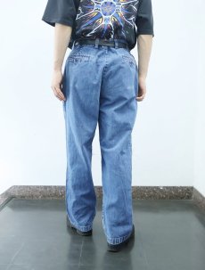 画像2: 2000's DOCKERS 2タックデニムパンツ W35 (2)