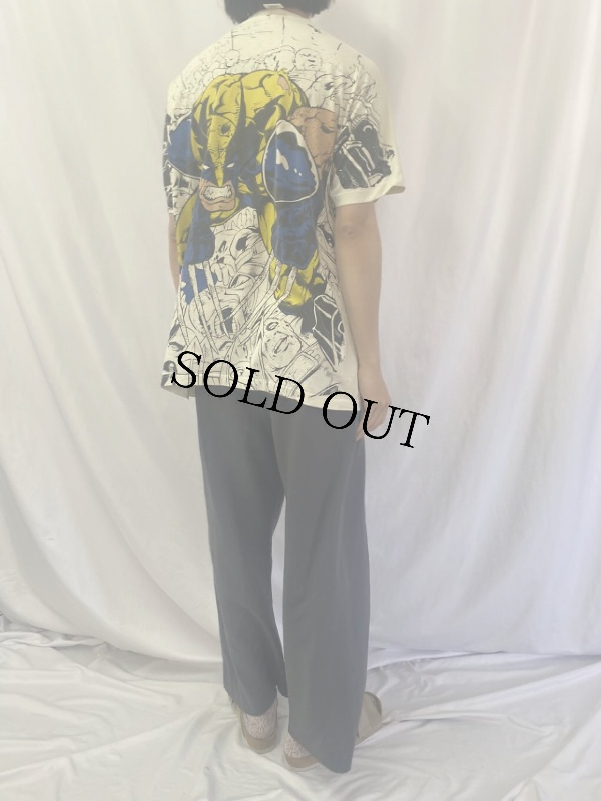 画像4: 90's MARVEL "WOLVERINE" USA製 キャラクターTシャツ XL (4)