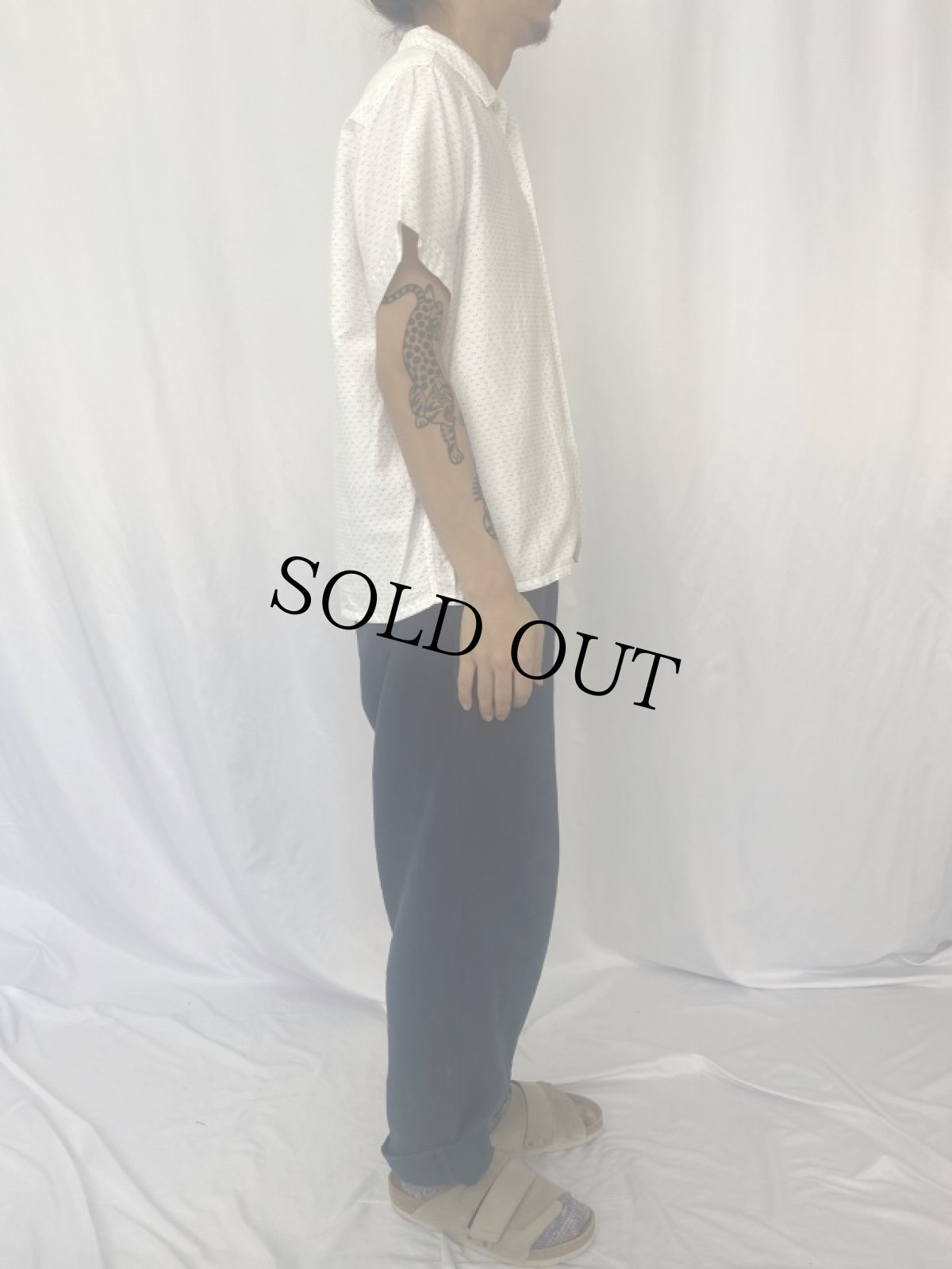 画像3: 60's PRESCOTT ドット柄 シャツ (3)