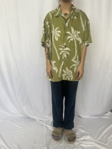 画像2: Patagonia Pataloha ヤシの木柄 コットンアロハシャツ XL (2)