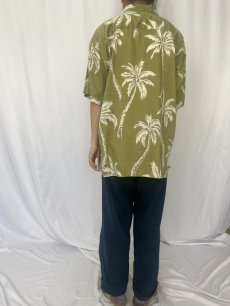 画像4: Patagonia Pataloha ヤシの木柄 コットンアロハシャツ XL (4)