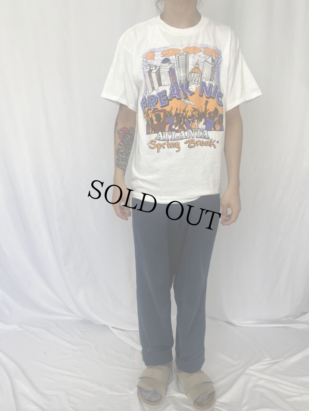 画像2: 1995 FREAKNIC ATLANTA USA製 ミュージックフェスティバルTシャツ L (2)