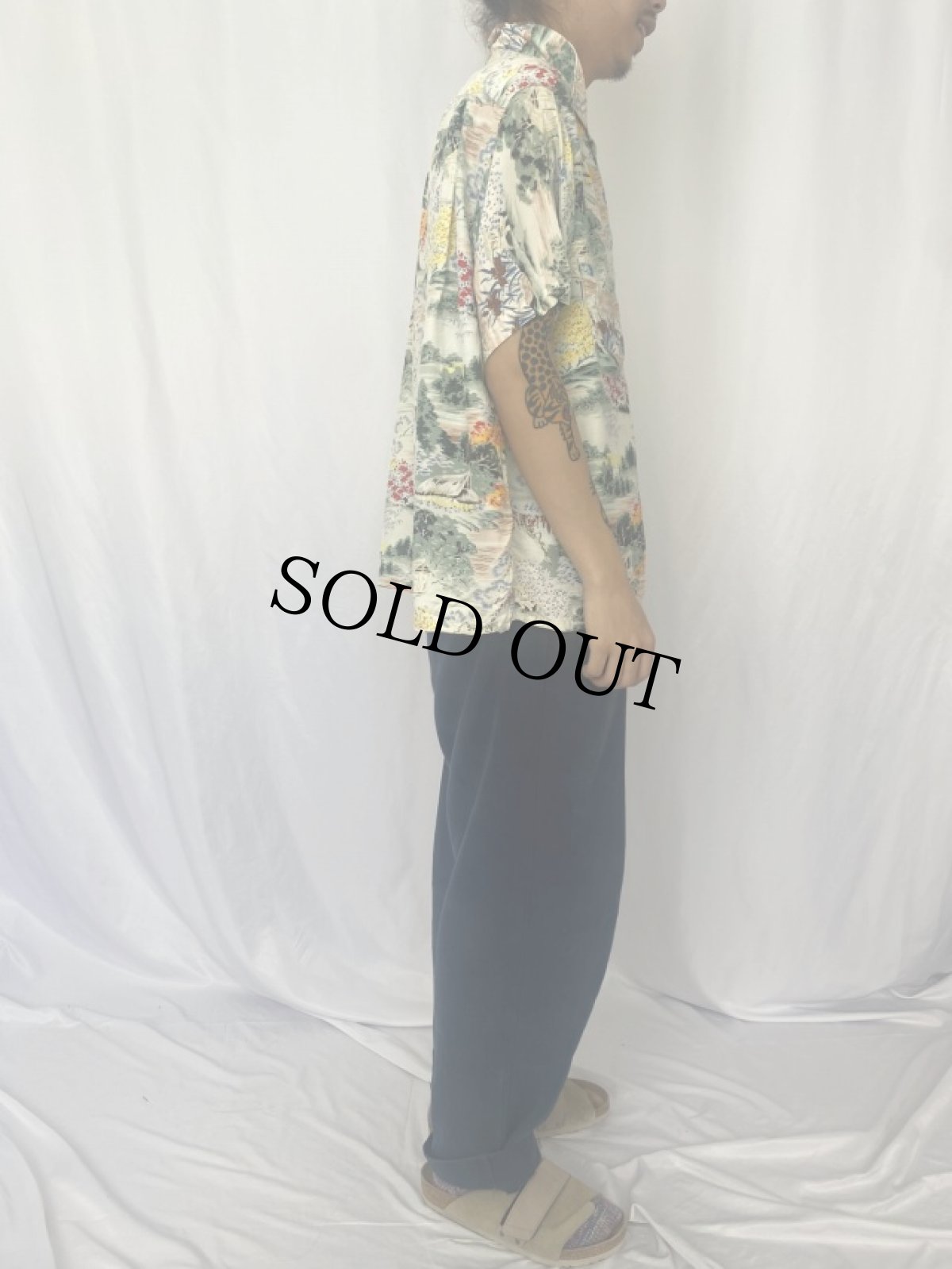 画像3: 60's PENNEY'S JAPAN製 レーヨンアロハシャツ (3)