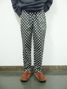 画像3: Cookman ドット柄 シェフパンツ フラッシャー付き未使用 M (3)