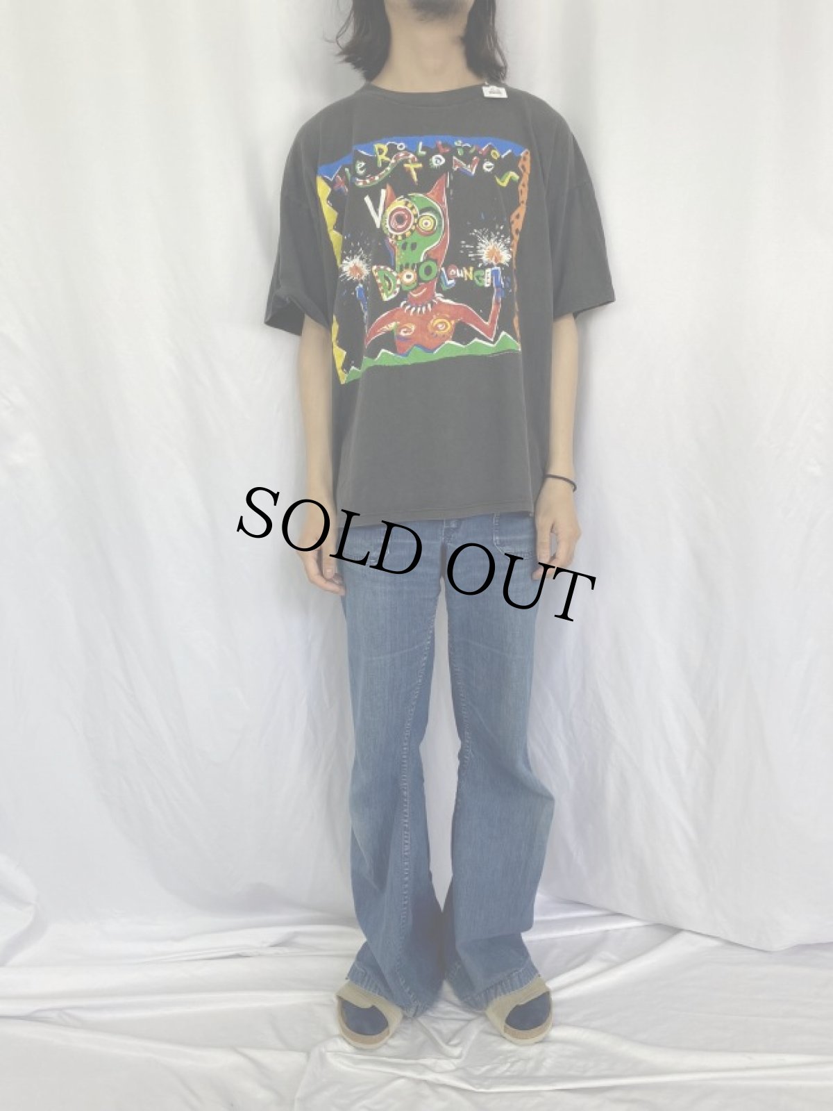 画像2: 90's The Rolling Stones "Voodoo Lounge" ロックバンド プリントTシャツ (2)