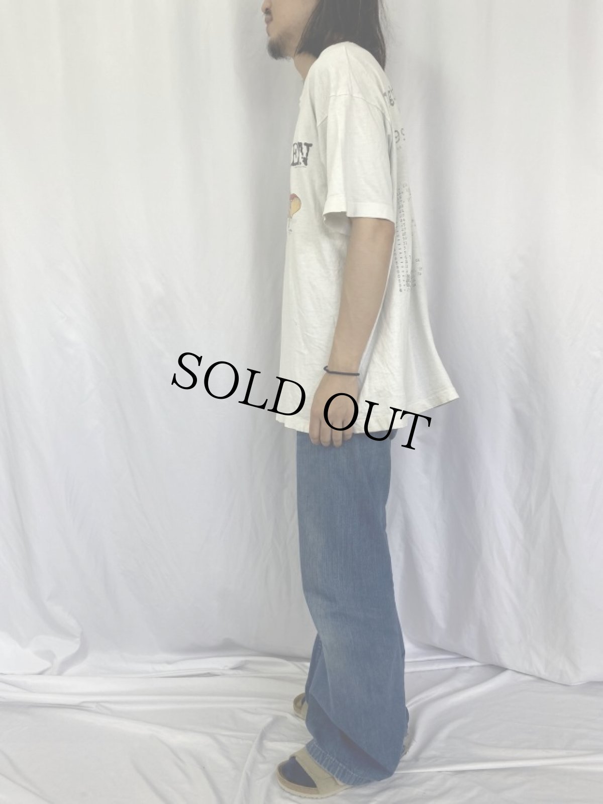 画像3: 90's VAN HALEN USA製 "Right here, right now." ハードロックバンド プリントTシャツ XL (3)