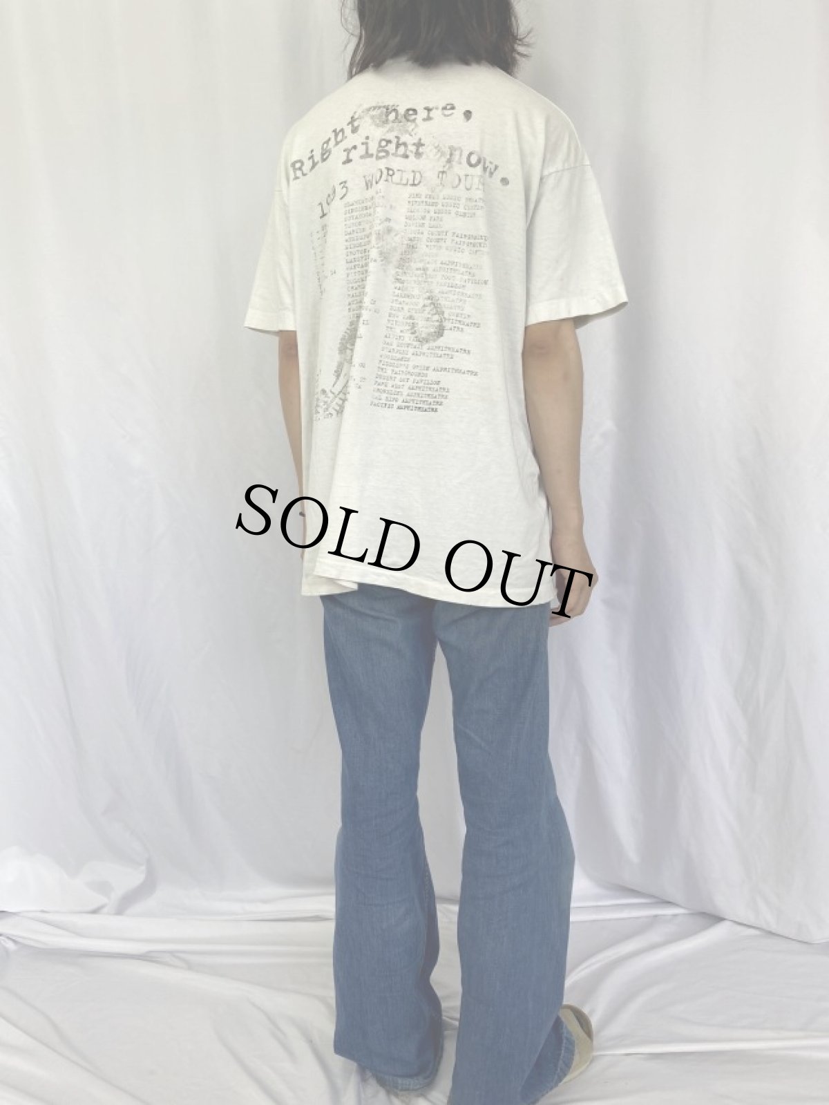 画像4: 90's VAN HALEN USA製 "Right here, right now." ハードロックバンド プリントTシャツ XL (4)